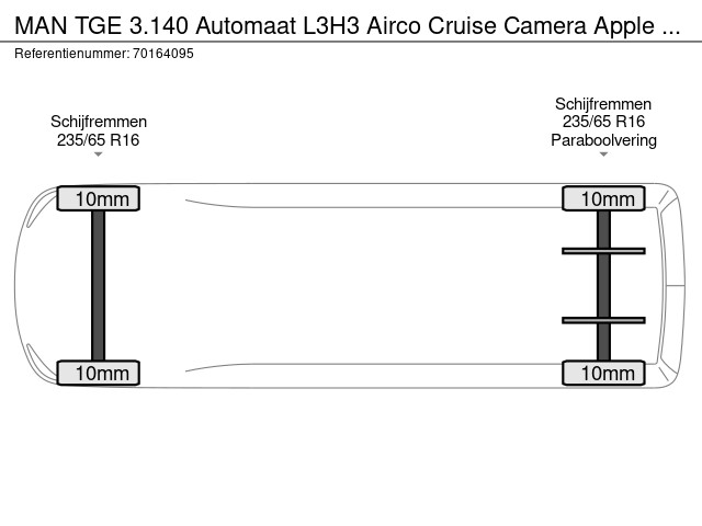 MAN TGE 3.140 Automaat L3H3 Airco Cruise Camera Apple CarPlay L2H2 11m3 Airco Cruise control