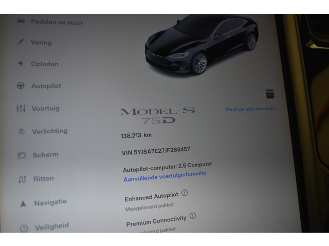 Tesla Model S 75D Panorama Luchtvering 4x4 Autopilot 2.5 Camera