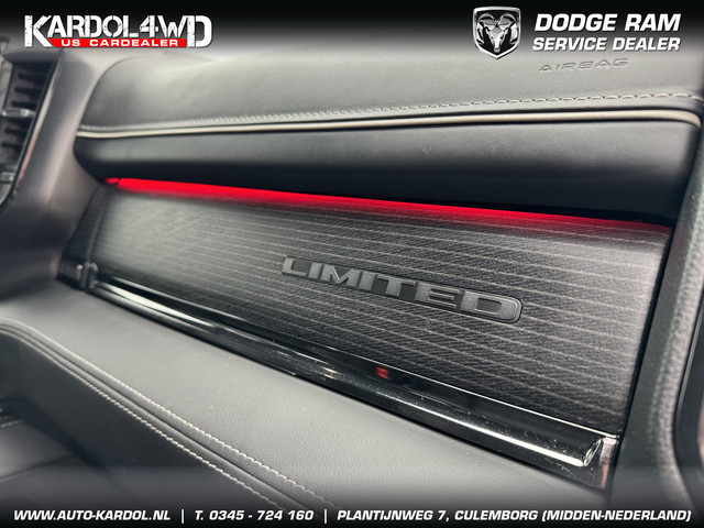Dodge Ram 1500 LIMITED 5.7 V8 | BORLA uitlaat | Bakflip | LPG | Trekhaak 13-polig | virtual spiegel| Red interieurverlichting| DEMO AANBIE