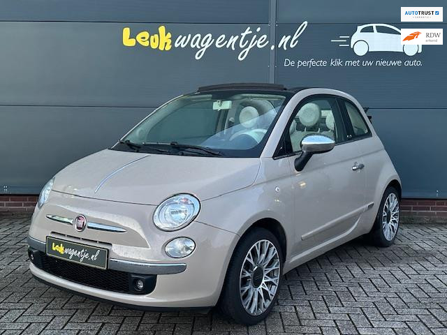 Fiat 500C 1.2 Lounge Cabrio *cappuccino *16 inch *topstaat
