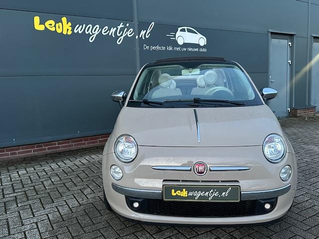 Fiat 500C 1.2 Lounge Cabrio *cappuccino *16 inch *topstaat