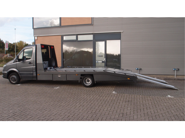 Mercedes-Benz Sprinter 516 tyhof oprijwagen automaat7 cruise led navi lier aluminium euro6 MARGE