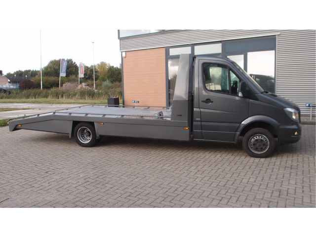 Mercedes-Benz Sprinter 516 tyhof oprijwagen automaat7 cruise led navi lier aluminium euro6 MARGE