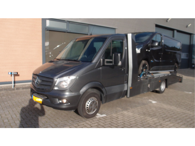 Mercedes-Benz Sprinter 516 tyhof oprijwagen automaat7 cruise led navi lier aluminium euro6 MARGE