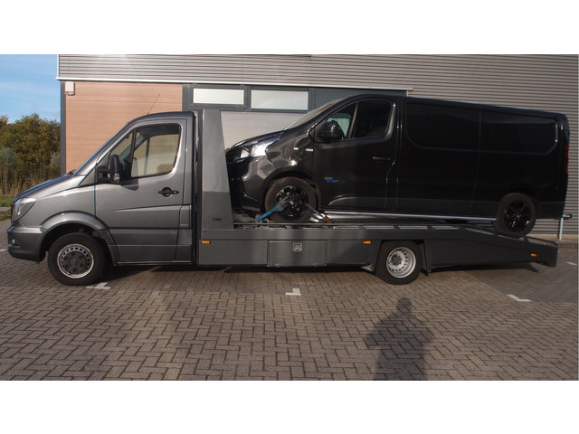 Mercedes-Benz Sprinter 516 tyhof oprijwagen automaat7 cruise led navi lier aluminium euro6 MARGE