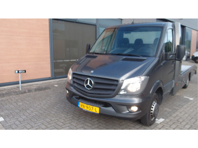 Mercedes-Benz Sprinter 516 tyhof oprijwagen automaat7 cruise led navi lier aluminium euro6 MARGE