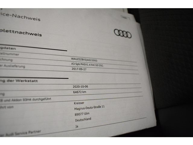 Audi A3 Sportback e-tron PHEV 2X S-line 204PK Pano Virtual Dash