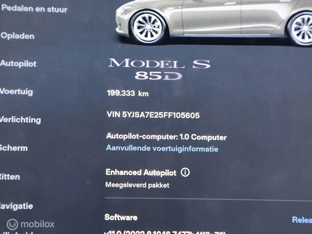 Tesla Model S 85D Base AUTOPILOT, 7-PERSOONS