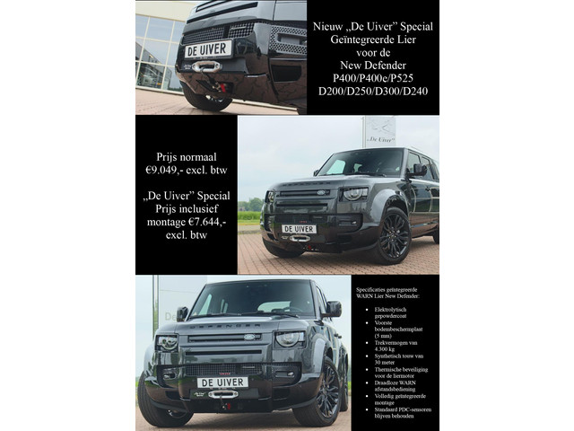 Land Rover Defender 3.0 P400 110 X-Dynamic HSE MHEV MY 2023, Adaptive cruise, Koelbare voortstoelen, Panoramisch schuifdak, 22 Kahn velgen + Genera