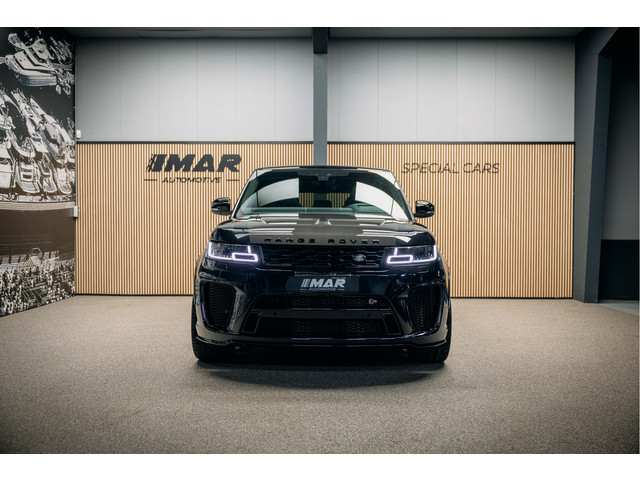 Land Rover Range Rover Sport P575 SVR | verwarming & ventilatie | 23' Vossen | Meridian | Carbon | Head-Up |