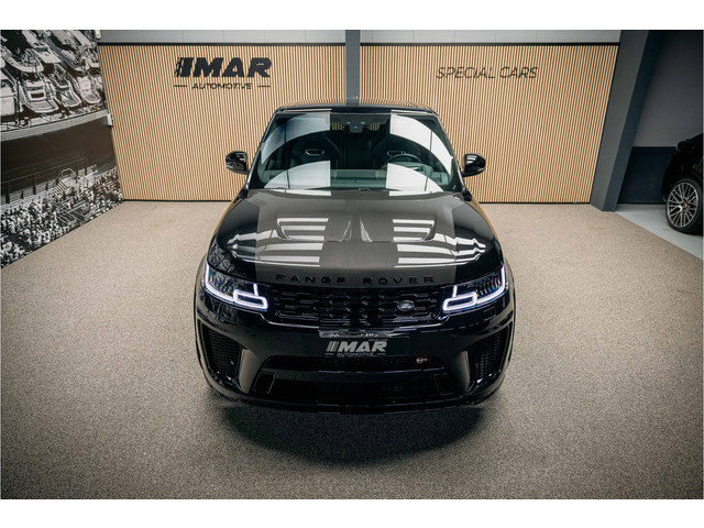 Land Rover Range Rover Sport P575 SVR | verwarming & ventilatie | 23' Vossen | Meridian | Carbon | Head-Up |