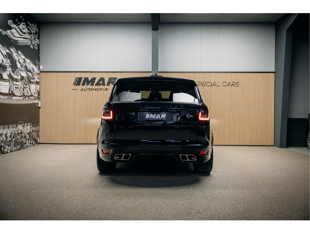 Land Rover Range Rover Sport P575 SVR | verwarming & ventilatie | 23' Vossen | Meridian | Carbon | Head-Up |