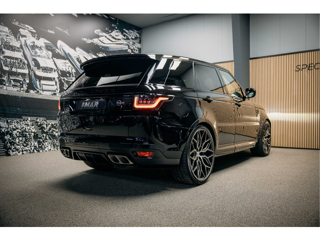 Land Rover Range Rover Sport P575 SVR | verwarming & ventilatie | 23' Vossen | Meridian | Carbon | Head-Up |
