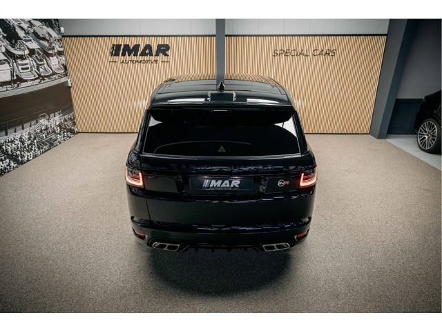 Land Rover Range Rover Sport P575 SVR | verwarming & ventilatie | 23' Vossen | Meridian | Carbon | Head-Up |