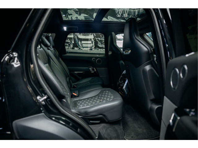 Land Rover Range Rover Sport P575 SVR | verwarming & ventilatie | 23' Vossen | Meridian | Carbon | Head-Up |