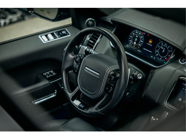 Land Rover Range Rover Sport P575 SVR | verwarming & ventilatie | 23' Vossen | Meridian | Carbon | Head-Up |