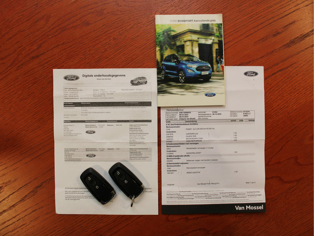 Ford EcoSport 1.0 EcoBoost ST-Line 125PK 1e EIG B&O Navi Stoelverw. Cruise+Climate Trekh. PDC Camera Leer