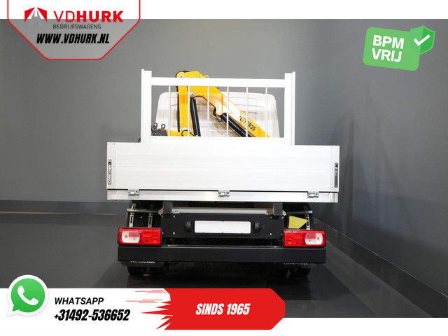 Volkswagen Crafter 50 165 pk Effer 352S Kraan Crane Kran Autokran PTO Open laadbak Dubbel Lucht