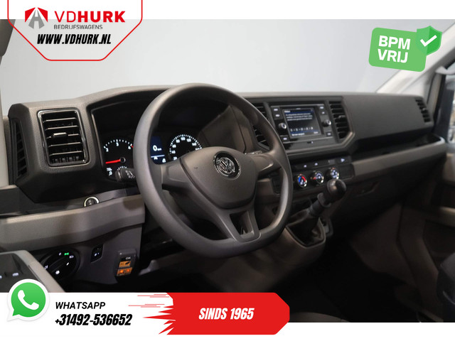 Volkswagen Crafter 50 165 pk Effer 352S Kraan Crane Kran Autokran PTO Open laadbak Dubbel Lucht