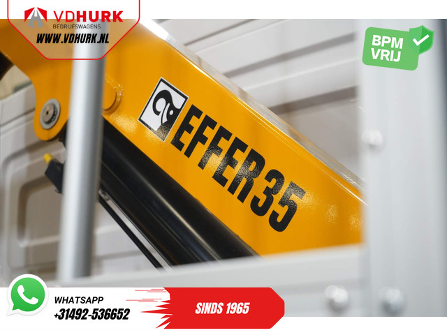 Volkswagen Crafter 50 165 pk Effer 352S Kraan Crane Kran Autokran PTO Open laadbak Dubbel Lucht