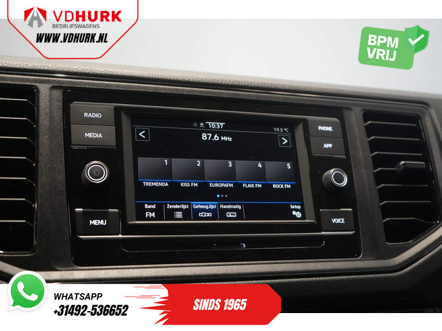 Volkswagen Crafter 50 165 pk Effer 352S Kraan Crane Kran Autokran PTO Open laadbak Dubbel Lucht