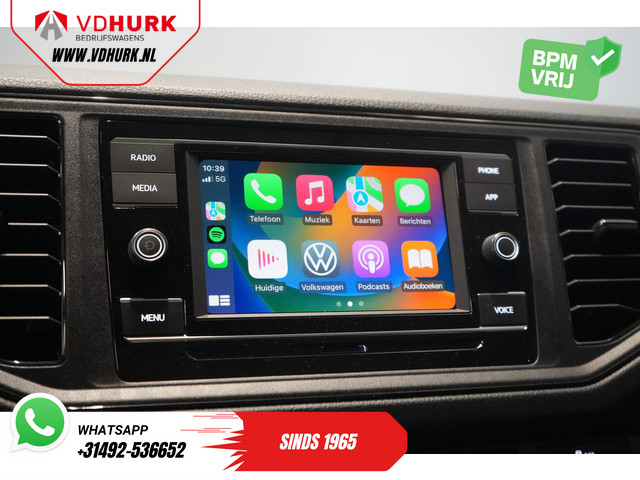 Volkswagen Crafter 50 165 pk Effer 352S Kraan Crane Kran Autokran PTO Open laadbak Dubbel Lucht