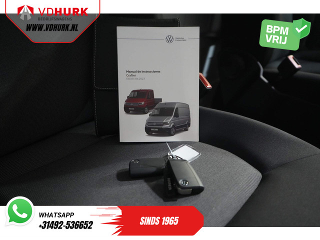 Volkswagen Crafter 50 165 pk Effer 352S Kraan Crane Kran Autokran PTO Open laadbak Dubbel Lucht