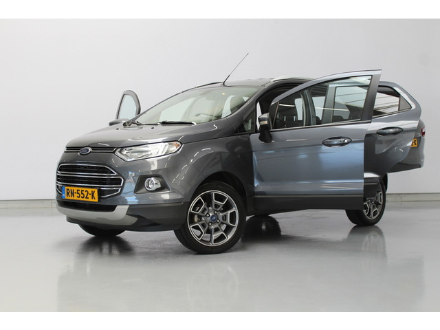 Ford EcoSport 1.0 EcoBoost Titanium 126PK, ZEER NETTE AUTO | DEELS LEER | NAVIGATIE | CRUISE | STOELVERWARMING | RUITVERWARMING