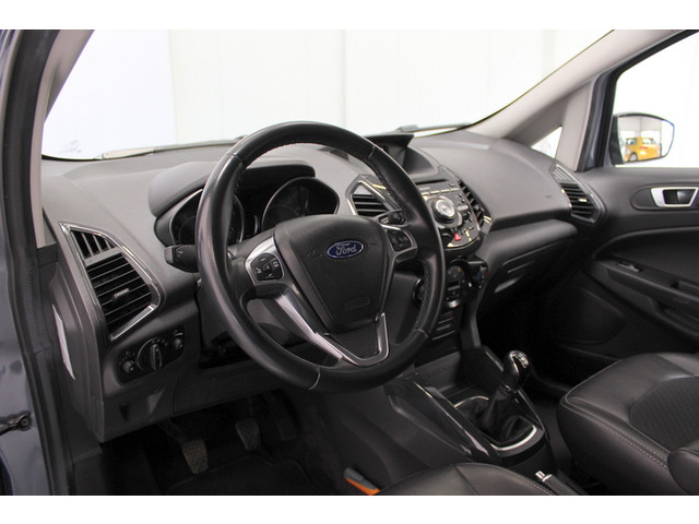 Ford EcoSport 1.0 EcoBoost Titanium 126PK, ZEER NETTE AUTO | DEELS LEER | NAVIGATIE | CRUISE | STOELVERWARMING | RUITVERWARMING