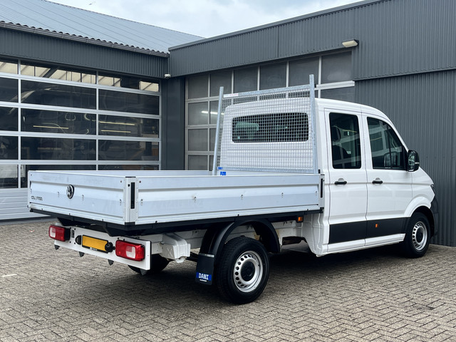 Volkswagen Crafter 35 2.0 TDI DC Open laadbak Airco Cruise controle Pick-up Euro 6 Parkeerhulp achter evt 2500kg trekgewicht 6 persoons p-up bakwag