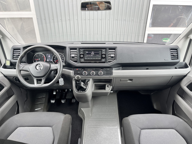 Volkswagen Crafter 35 2.0 TDI DC Open laadbak Airco Cruise controle Pick-up Euro 6 Parkeerhulp achter evt 2500kg trekgewicht 6 persoons p-up bakwag