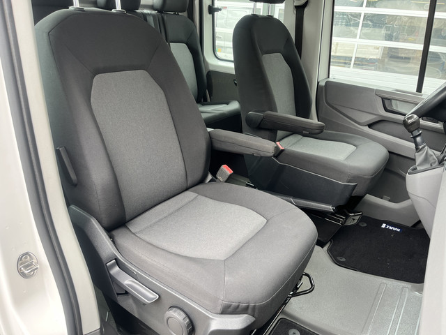 Volkswagen Crafter 35 2.0 TDI DC Open laadbak Airco Cruise controle Pick-up Euro 6 Parkeerhulp achter evt 2500kg trekgewicht 6 persoons p-up bakwag