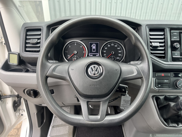 Volkswagen Crafter 35 2.0 TDI DC Open laadbak Airco Cruise controle Pick-up Euro 6 Parkeerhulp achter evt 2500kg trekgewicht 6 persoons p-up bakwag