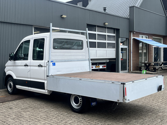 Volkswagen Crafter 35 2.0 TDI DC Open laadbak Airco Cruise controle Pick-up Euro 6 Parkeerhulp achter evt 2500kg trekgewicht 6 persoons p-up bakwag
