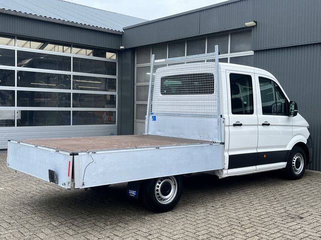 Volkswagen Crafter 35 2.0 TDI DC Open laadbak Airco Cruise controle Pick-up Euro 6 Parkeerhulp achter evt 2500kg trekgewicht 6 persoons p-up bakwag
