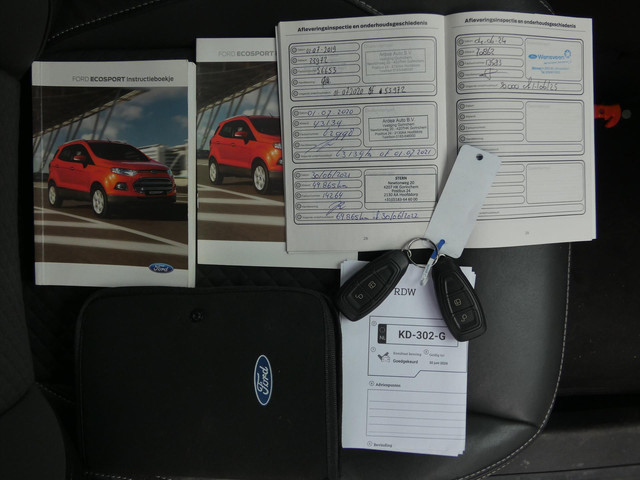 Ford EcoSport 1.0 EcoBoost 125pk Titanium White Black Edition | Afn. Trekhaak | Half-Leder | Stoelverw. |