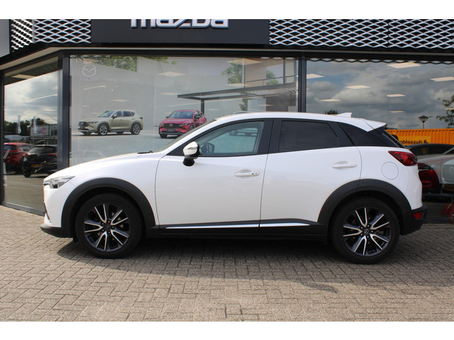 Mazda CX-3 2.0 SkyActiv-G 120 GT-M , Automaat, Trekhaak, Navi, Camera, Leder stof, Adap-Cruise, Stuur Stoel Verwarming, Bose, Clima, HUD, L