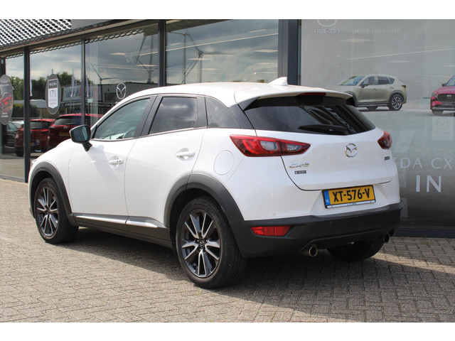 Mazda CX-3 2.0 SkyActiv-G 120 GT-M , Automaat, Trekhaak, Navi, Camera, Leder stof, Adap-Cruise, Stuur Stoel Verwarming, Bose, Clima, HUD, L