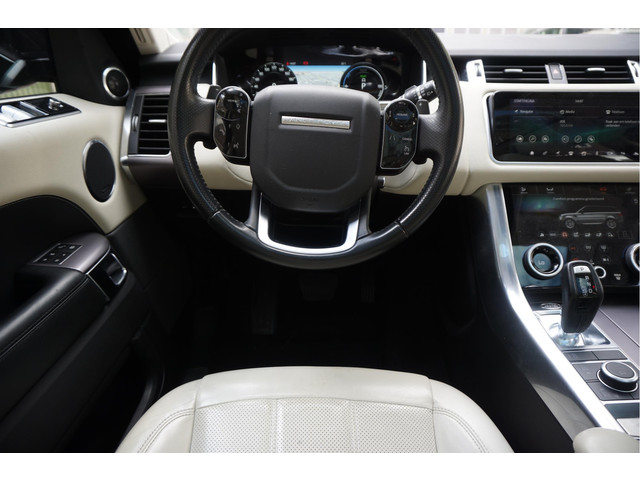 Land Rover Range Rover Sport 2.0 P400e HSE Black Optic | Ivoorwit Leder | Panoramadak | Meridian sound | Luchtvering | Apple Carplay | Virtual Cockpit 3x LED