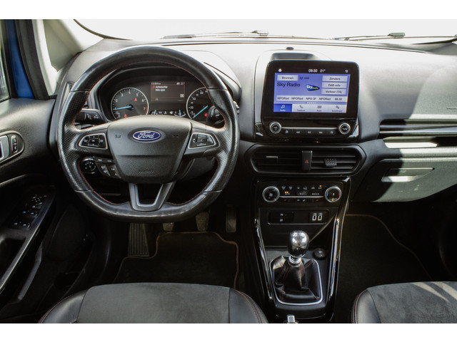 Ford EcoSport 1.0 125pk EcoBoost ST-Line Trekhaak  Carplay  Half lederen int,  Stuur + stoelverwarming  DAB+