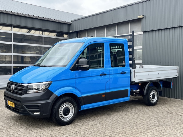 Volkswagen Crafter 35 2.0 TDI L3 DC Airco Cruise controle Euro 6 Pick-up Telefoonverbinding Voorruit verwarming 6-persoons Open laadbak Pick-up p-u