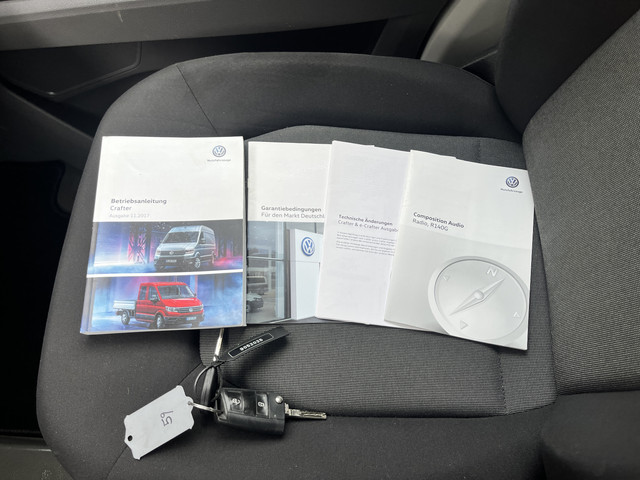 Volkswagen Crafter 35 2.0 TDI L3 DC Airco Cruise controle Euro 6 Pick-up Telefoonverbinding Voorruit verwarming 6-persoons Open laadbak Pick-up p-u