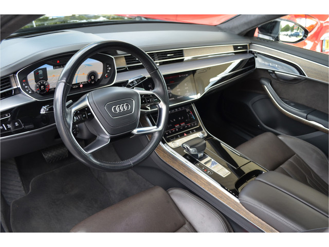 Audi A8 55 TFSI quattro Pro Line Plus €165k NP | Achterasbesturing | Schermen achter | Softclose | Pano | B&O | Alcantara hemel | 4x Sto