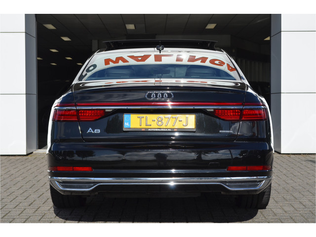 Audi A8 55 TFSI quattro Pro Line Plus €165k NP | Achterasbesturing | Schermen achter | Softclose | Pano | B&O | Alcantara hemel | 4x Sto