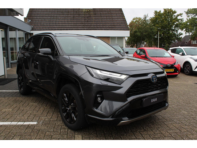 Toyota RAV4 2.5 Hybrid STYLE BI-TONE LAK EL-A.KLEP LED KEYLESS STUUR VOORRUIT&STOELVERW. EL-STOEL DRAADLOOS TEL.LADER APPLE ANDROID PRIVACY