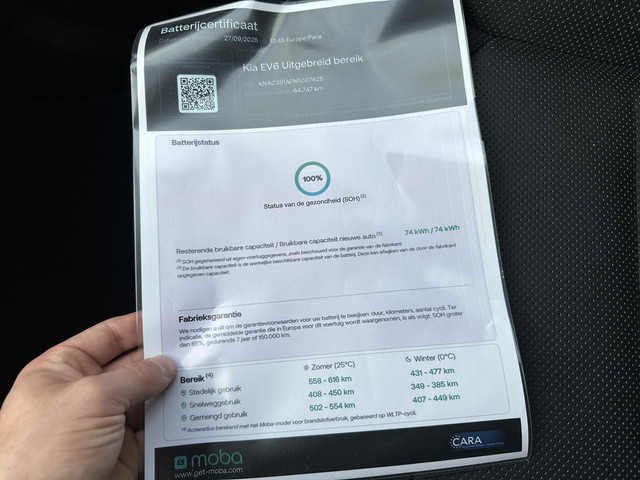 Kia EV6 Plus 77.4 kWh SOH 100% 1e eigenaar | Stoel- stuurverwarming | Stoelventilatie | Elektr. Achterklep | Mem. Stoel | Dodehoek | Rij