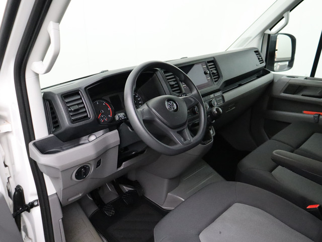 Volkswagen Crafter 2.0TDI 140PK Bakwagen+Laadklep | 4,45 Laadlengte | Navigatie | Airco | Cruise | 3-Persoons | Dakspoiler | Zijdeur