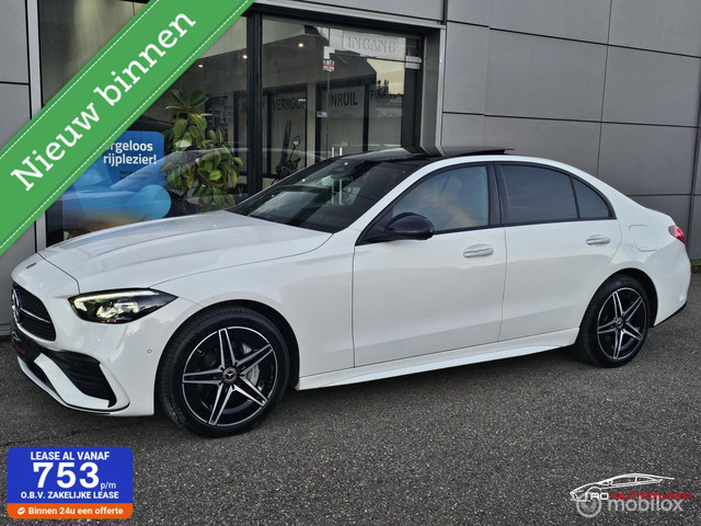 mercedes-benz-c-klasse-300-e-amg-line-panorama-leder-keyless-trekhaak
