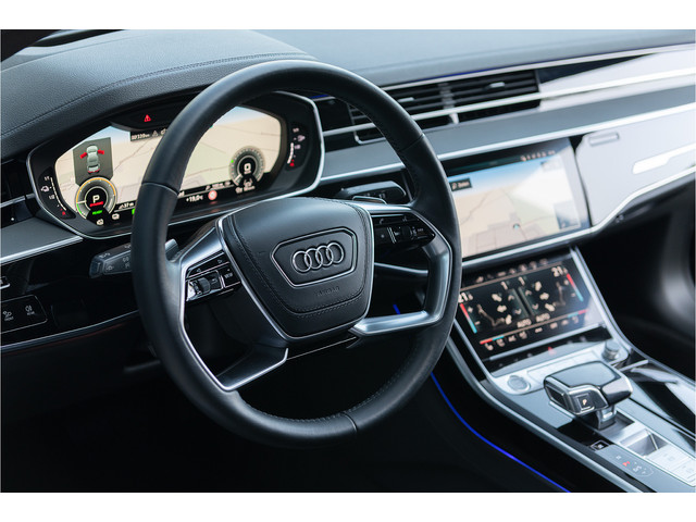 Audi A8 60 TFSI e quattro S-Line S-stoelen Pano B&O 360 Head Up Keyless Softclose Matrix Massage ACC