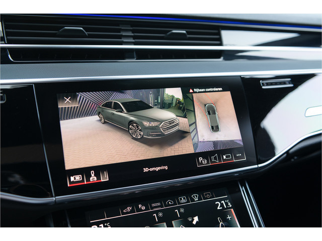 Audi A8 60 TFSI e quattro S-Line S-stoelen Pano B&O 360 Head Up Keyless Softclose Matrix Massage ACC